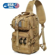 Tactical Shoulder Bag Black Nylon Multi Pocket D Ring Hunting Outdoor Gear