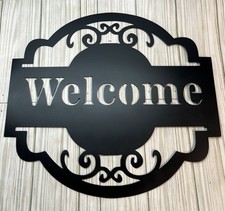Welcome Metal Sign Plasma Cut Wall Art Home Decor