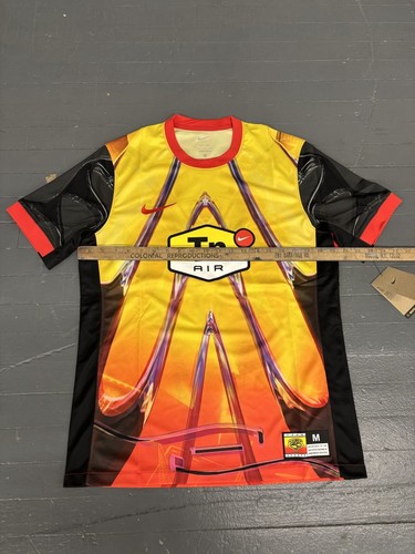Nike Stadium Soccer Jersey Tuned Air Tailwind “What The” Tn Air Flames - Picture 6 of 11