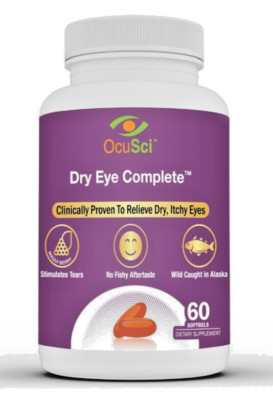 Dry Eye Complete - Alaskan Omega-3, Vit. D3, Lutein, Zeaxanthin, Maquiberry