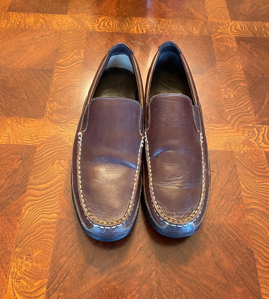 Cole Haan Slip On Loafers Brown Leather Men Size 11.5 M | eBay display picture 3