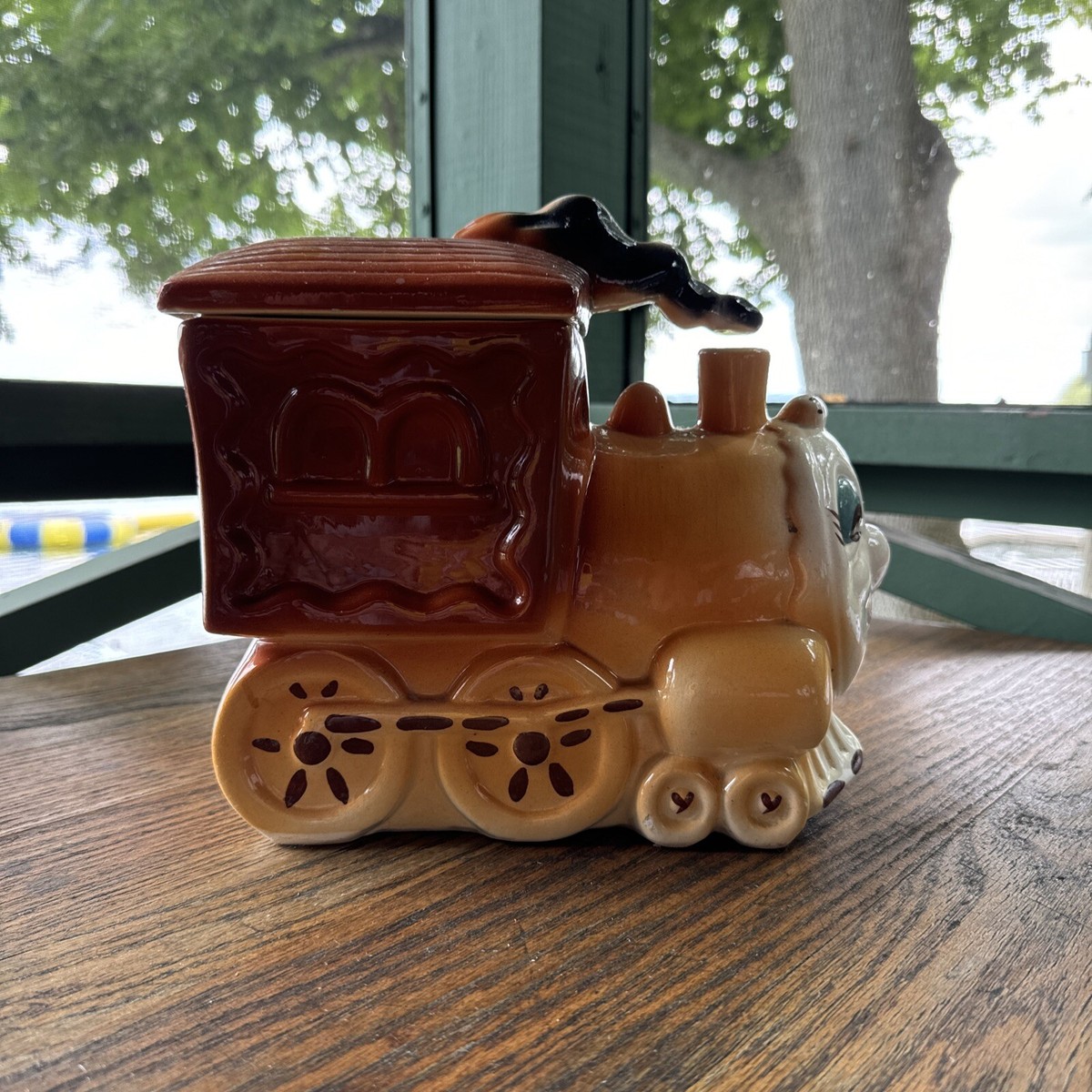 Vintage Sierra Vista Ceramics Choo-Choo Train Cookie Jar Americana
