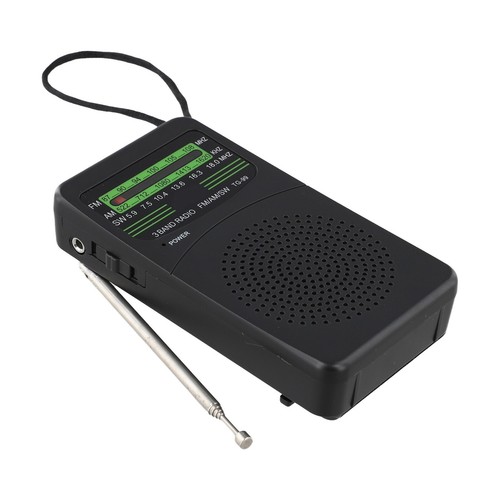 Radio AM FM SW portátil fácil de usar tamaño compacto y salida de audio fuerte - Imagen 9 de 12
