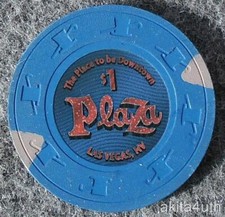 1 Downtown Las Vegas Nevada Plaza House Chip - Free S H