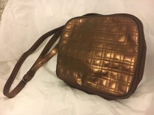 Stunning Multi Compartment Square Adjustable Shoulder Bag in Bronze by Ditto