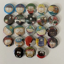 South Park 1” Pins Unofficial Lot Of 23 Pinback Buttons Cartman Woodland Critter