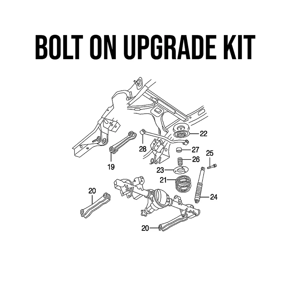 4x Grade 8 AMC Pacer Front Shock Lower Mounting Bolt Upgrade Kit — 第 3/4 张图片