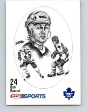 1986-87 NHL Kraft Drawings Dan Daoust Maple Leafs V32460