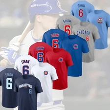 HOT HOT ! Matt Shaw #6 Chicago Cubs 2025 Player Name & Number FAST Ship