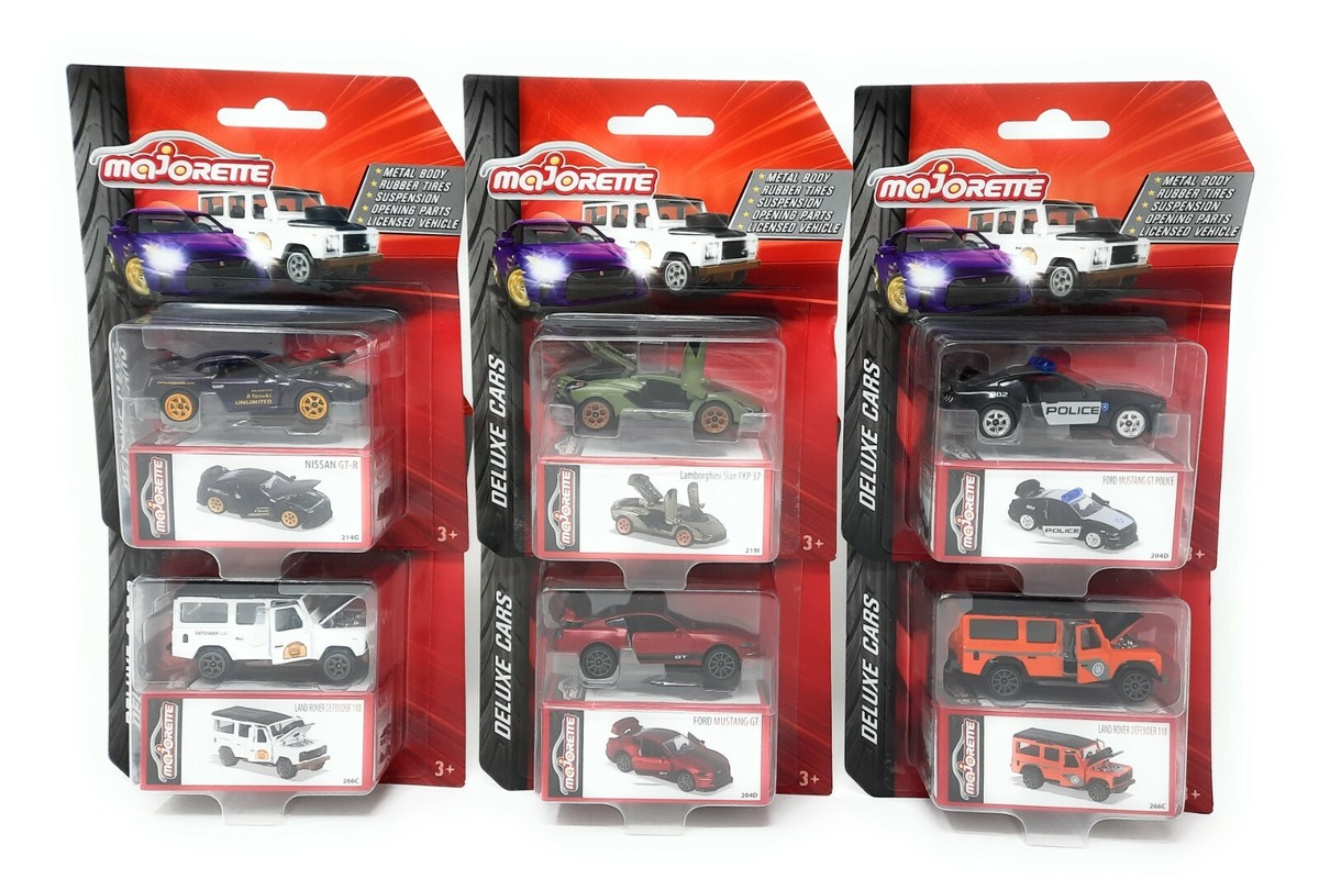 Majorette Model Car metal Deluxe Cars Set of 6 Lamborghini Nissan