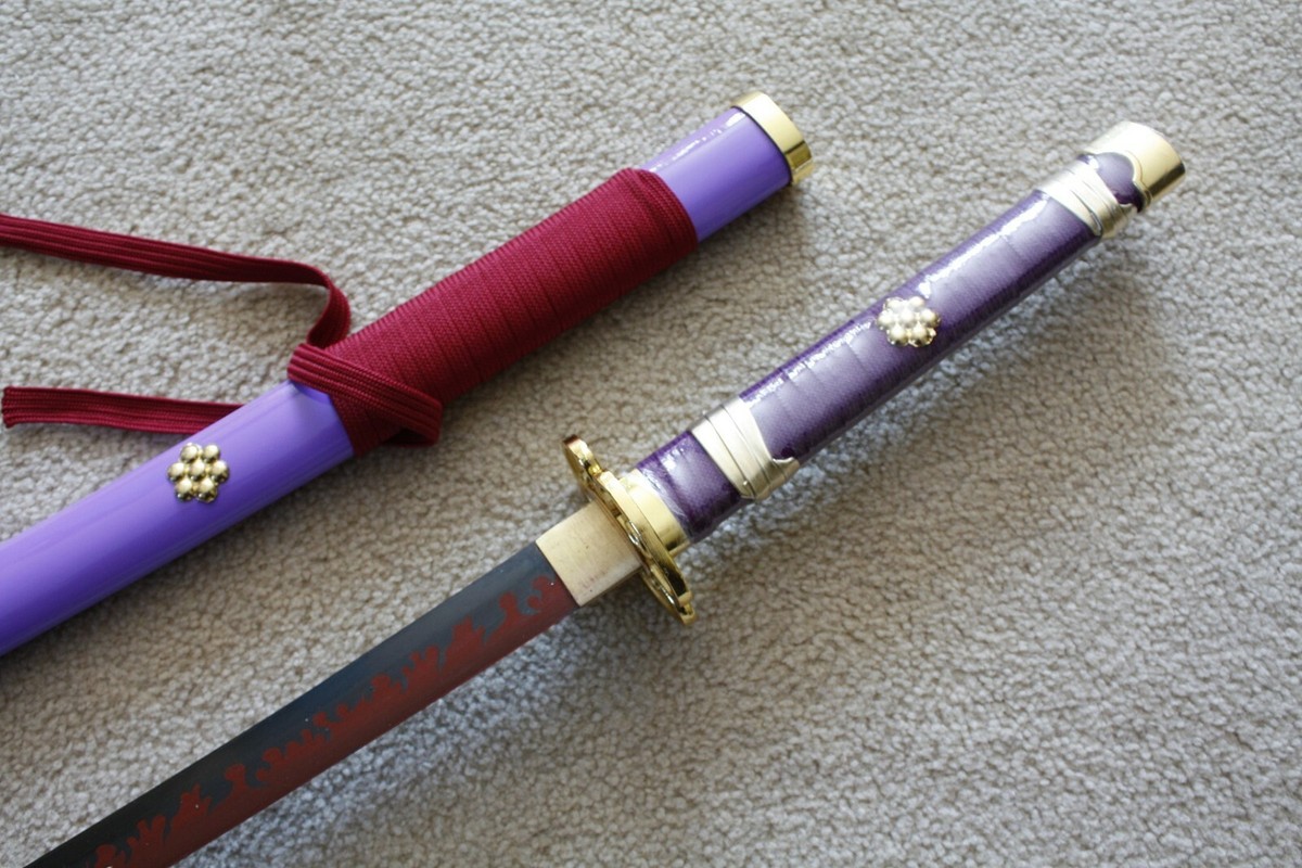 S0570 ANIME ONE PIECE RORONOA ZORO KOZUKI ODEN ENMA SWORD RED