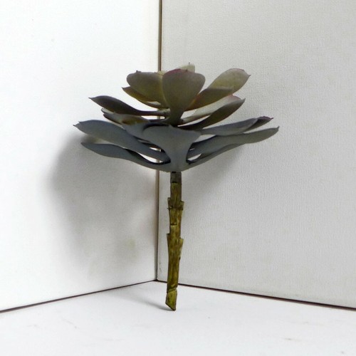 Artificial Succulents Plants Set of 2 Gray Big Snow Lotus(#98) - Picture 2 of 4
