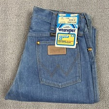 Vintage 70's Wrangler Denim Jeans 910 Western Cut Men's 30x36 Straight Leg USA