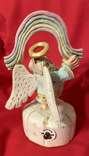 Vintage David Frykman ~ The Oldest Angel ~ Music Box Over The Rainbow - 1995 - Picture 3 of 4