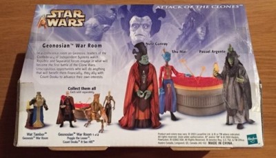 Star Wars Geonosian War Room Scene 2 Of 2 Action Figure Set, MIB