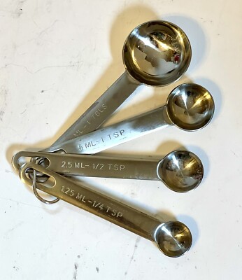 4 Pc Farberware Professional Stainless Steel Measuring Spoons