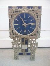 Schmid Uhr,Kaminuhr, Pendeluhr,60/70er Jahre ,Brutalismus, 8Tage Werk,Schlagwerk