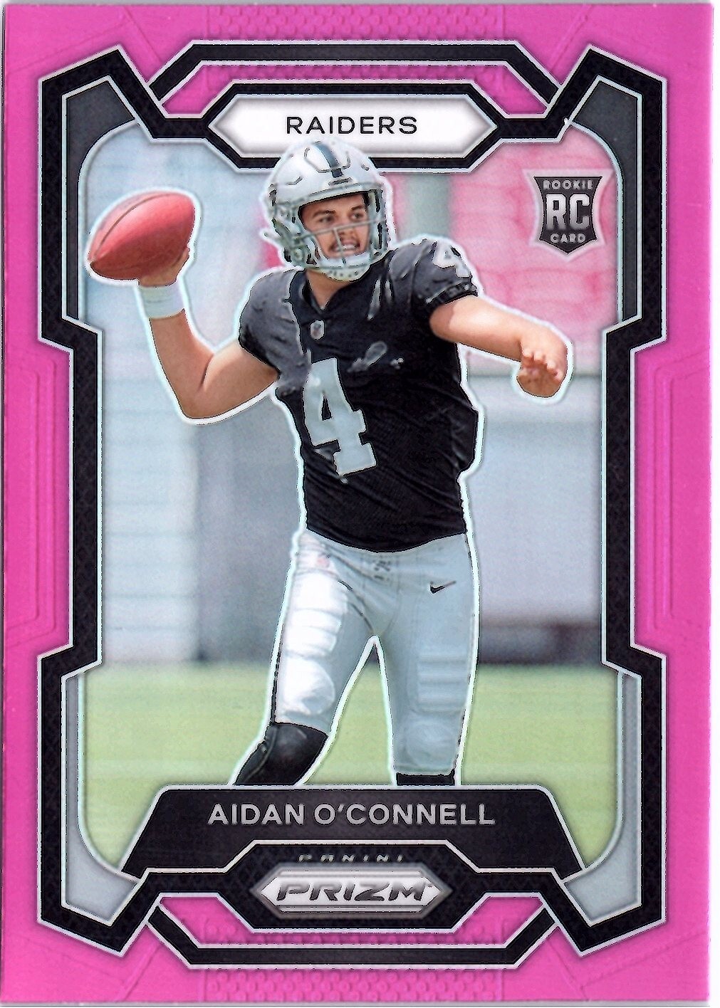 2023 Panini Prizm Football Pink Prizm Rookies #360 Aidan O'Connell (RC)