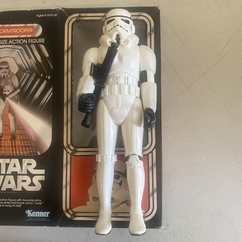 Vintage 1977 Kenner STAR WARS Storm Trooper 12" figure unfolded flop box - Picture 2 of 14