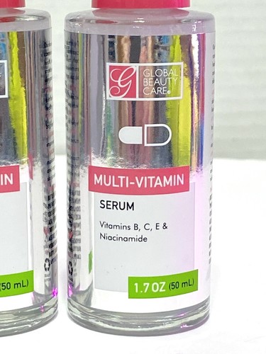 2 x Global Beauty Care Multi-Vitamin Serum 1.7fl Oz Moisturizes & Hydrates Skin - Picture 2 of 7