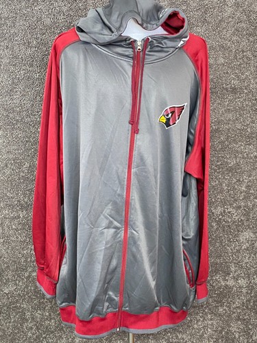 Arizona Cardinals Men Sweater 4XL Gray Majestic Hoodie Logo Pullover Gray Vintag - Bild 2 von 15