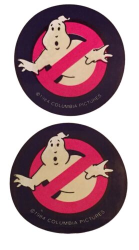Ghostbusters Original Movie Promo Vintage Stickers from 1984 Set of 2 - Picture 1 of 1