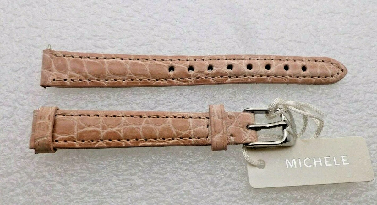 Michele Animal print fur Watchband Pink and brown 12 mm XIHAMA Leather Watch Band Compatible with Apple Watch Band  main image 2