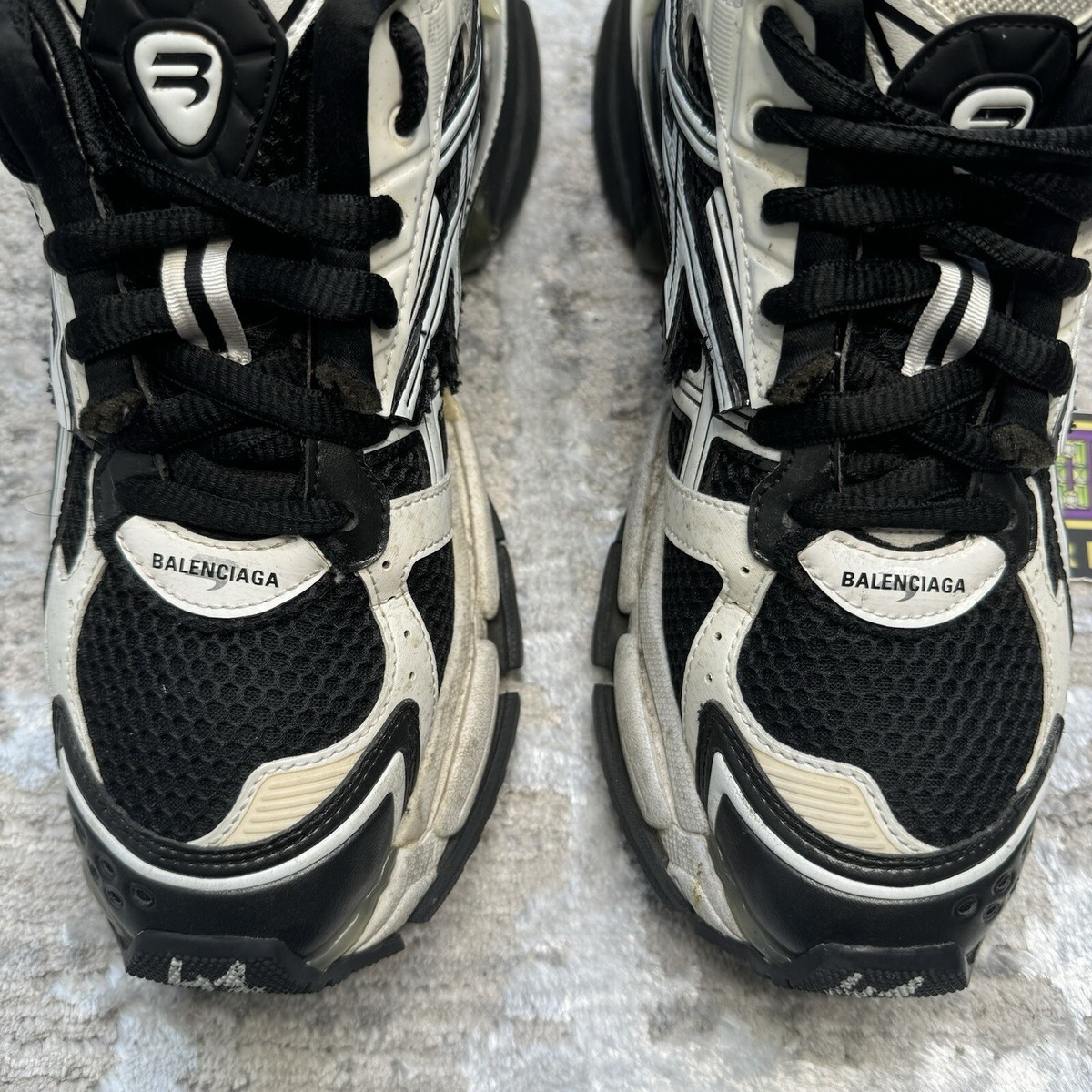Balenciaga Runner Sneaker 'white Black' Sz- 8M/41EU | eBay