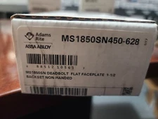ASSA Abloy Deadbolt Flat Faceplate MS1850SN450-628 2518