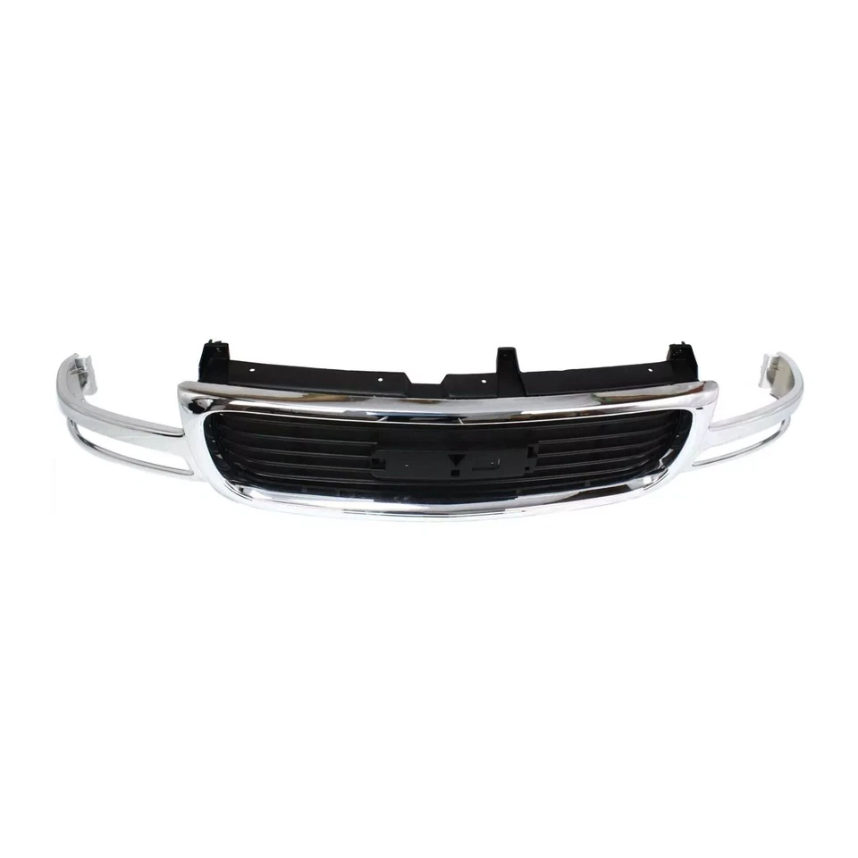 Grille For 2000-2006 GMC Yukon&XL Chrome Shell  1999-2002 Sierra 1500 2500 SLT - Image 4 of 4