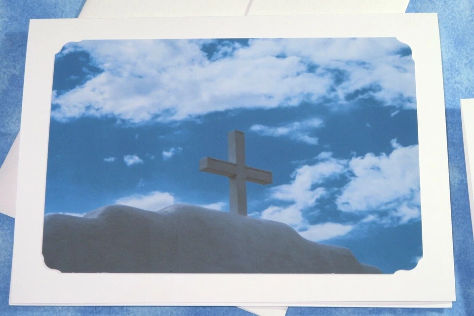 4 SYMPATHY Cloud and sky Photo Greeting Cards, 5X7, Those we love poem - Image 4 of 4