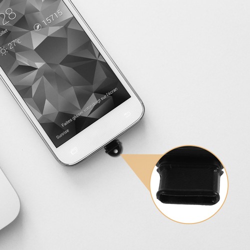 20 Pcs Mobile Phone Charging Dust Plug Port Protectors Covers Small - Photo 4 sur 12