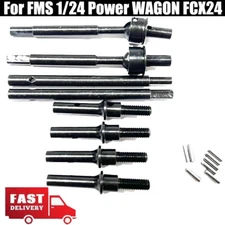 Front & Rear CVD Drive Shaft Wheel Axles For FMS 1/24 Power WAGON FCX24 Black