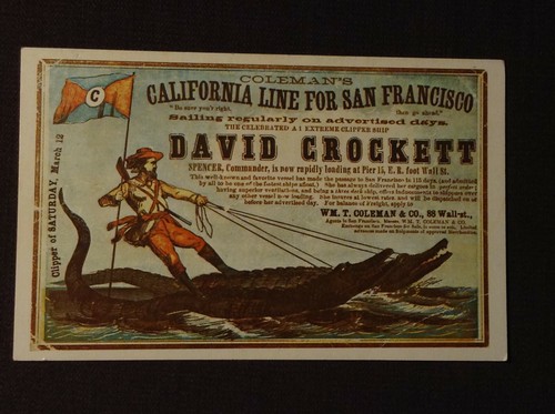 Yankee Clipper Sailing Cards replica "David Crockett" - Bild 2 von 4