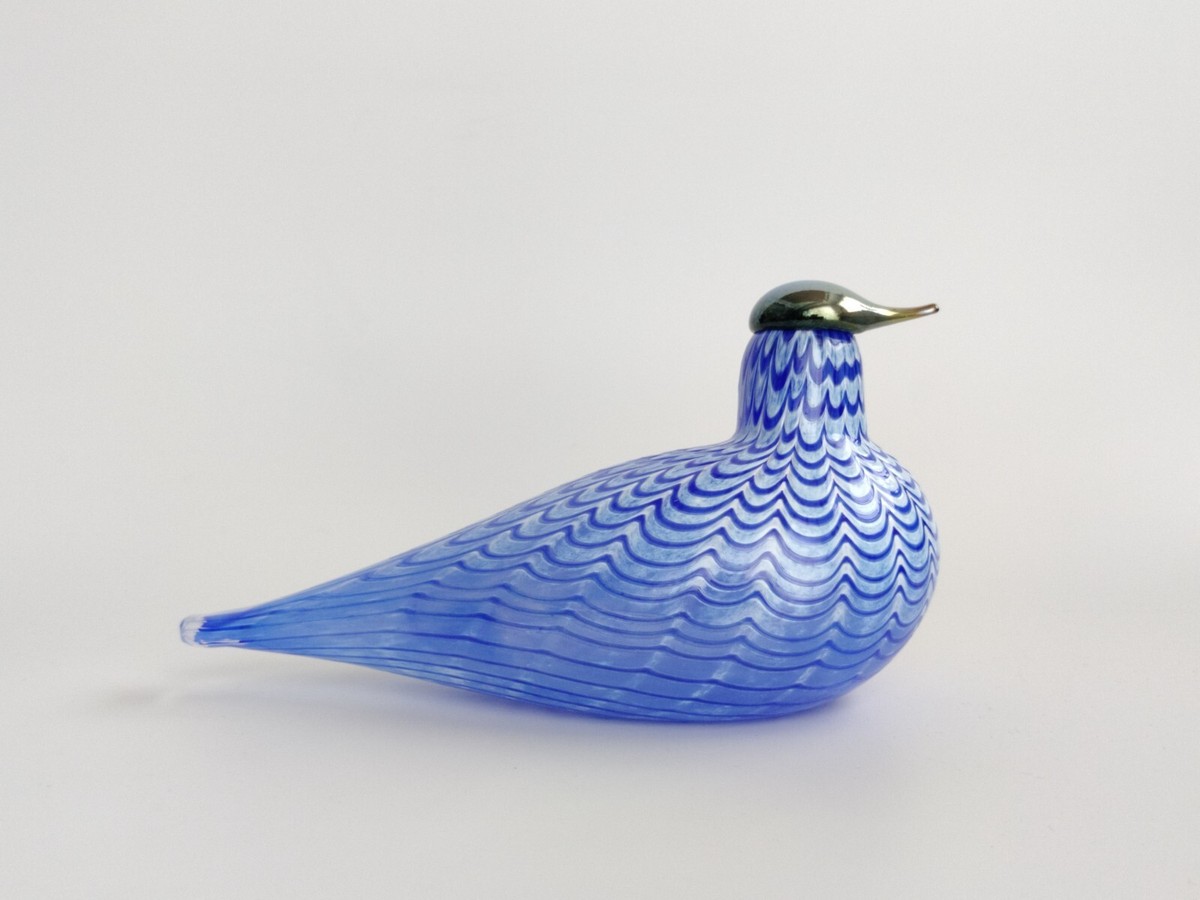 Oiva Toikka Blue Bird Nuutajärvi Finland Iittala Art Glass Design