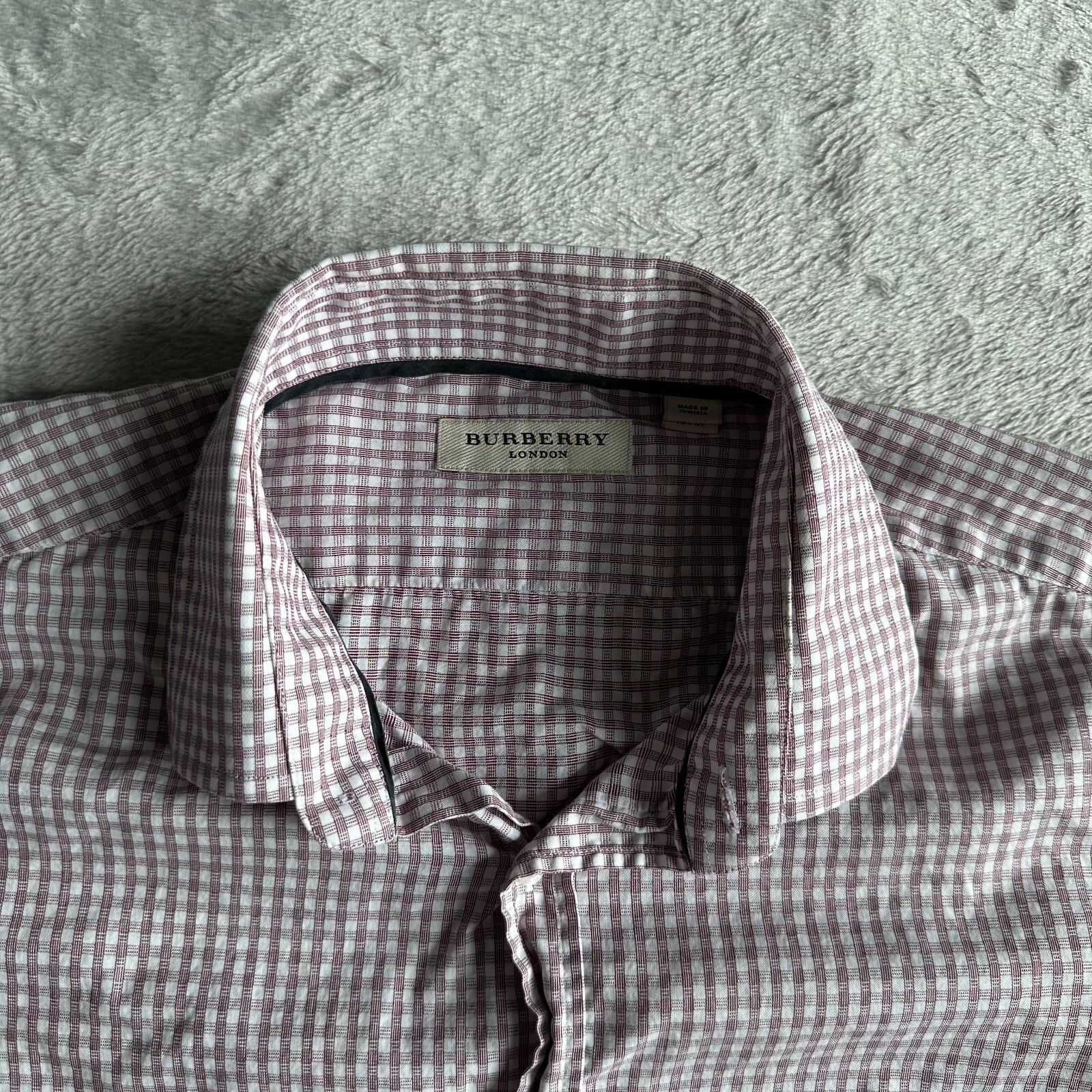 Burberry London Shirt Mens Large Long Sleeve Dress Re… Gem