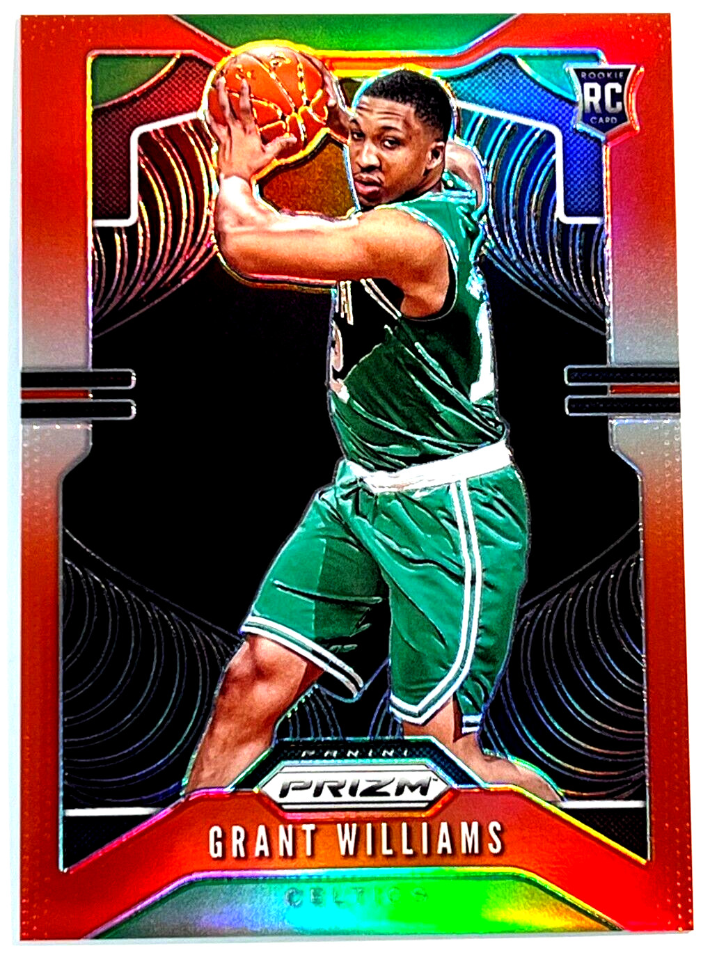 2019-20 Panini Prizm Basketball #267 Grant Williams RC Rookie Red /299 Celtics