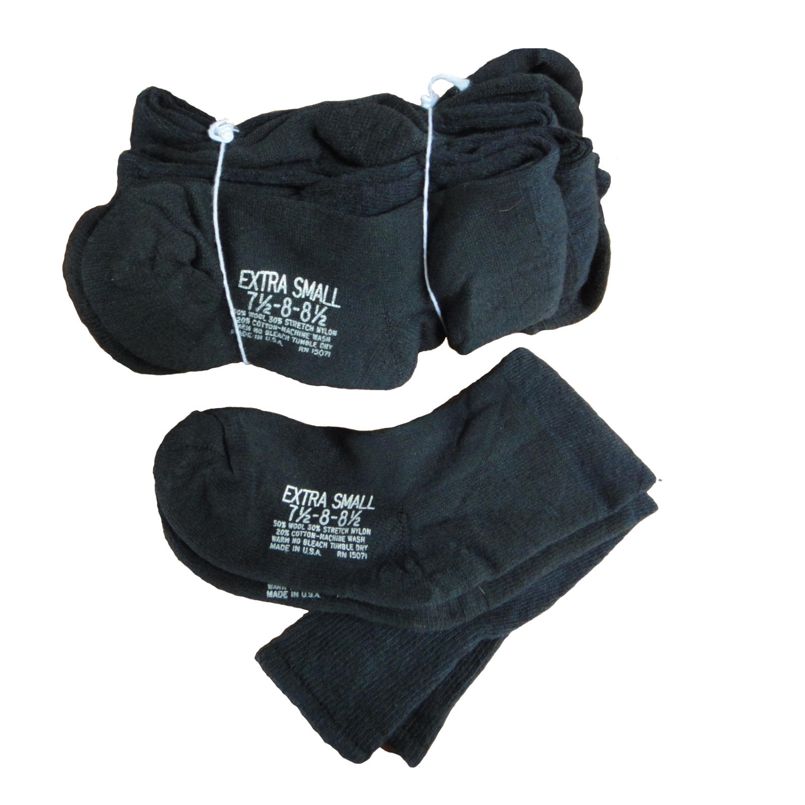 SAOLA Calze 108 Pr Blk US Military misto lana suola ammortizzata adatte all'uomo taglia 7 5 donna 8 5