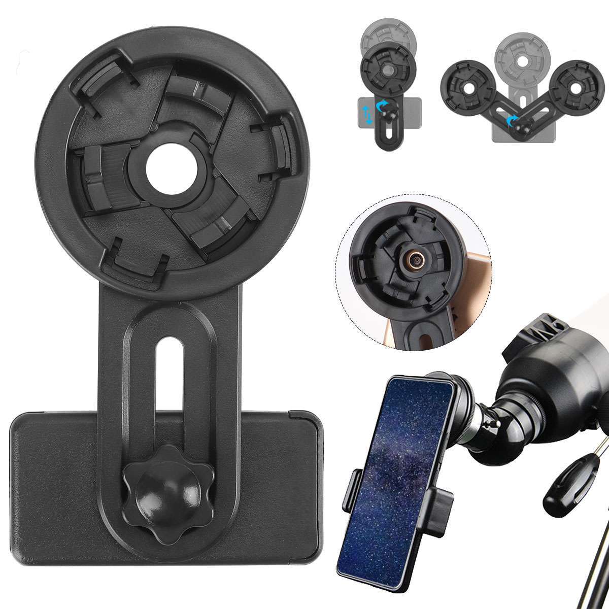 Universal Cell Phone Adapter Mount Binocular Monocular Spotting Scope Telescope