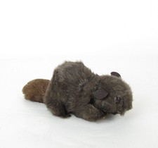 Vtg 70's Dakin Pillow Pets Beaver Nutshell Filled Plush Stuffed Brown 1976