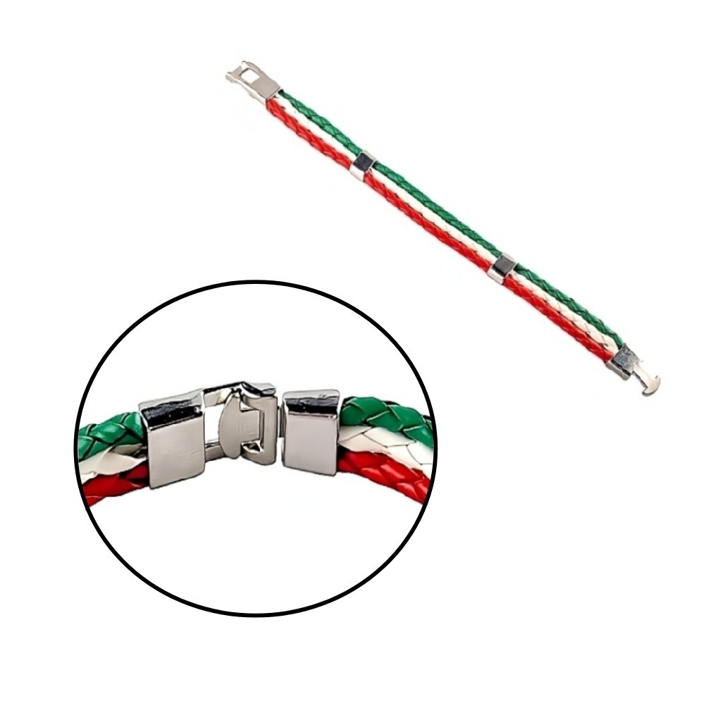 Armband Italien Flagge Italienische Fahne Farben Armreif Modeschmuck Armschmuck