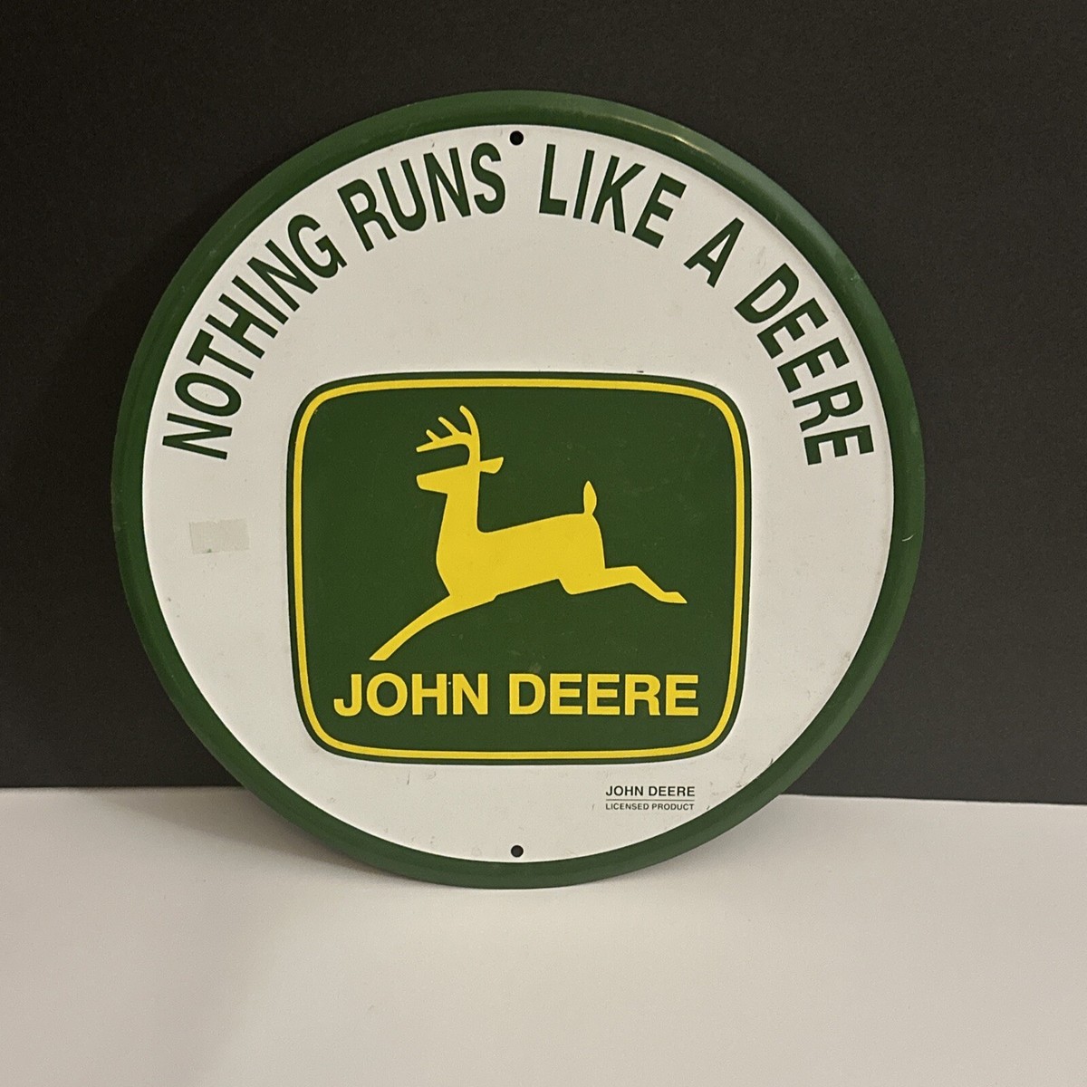 Cappello Baseball John Deere Uomo - Nero Con Ricamo 'Nothing Runs Like A Deere' - Taglia Unica Regolabile