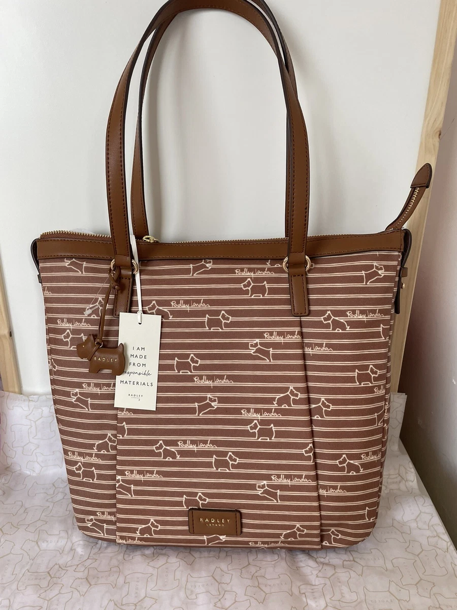 Radley striped bag sale