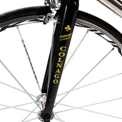 Autocollants Fourche Vélo Colnago Star Carbon Columbus Mapei – Jaune – Egovinyls (Espagne)