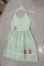 Florence Eiseman for Bullock's Wilshire Yellow Pleated Daisy Appliqué Shift Dress — listing 3