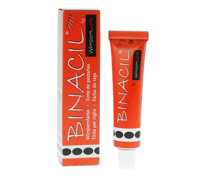 BINACIL by Wimpernwelle - Wimpern- & Augenbrauenfarbe SCHWARZ 15 ml 