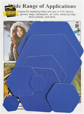 8Pcs down Jacket Repair Patches, Waterproof Self-Adhesive, Pre-Cut, Tear-Resista