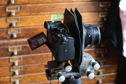Cambo Actus view camera Titanium finish body, lenses, bellows & Sony-E Mount