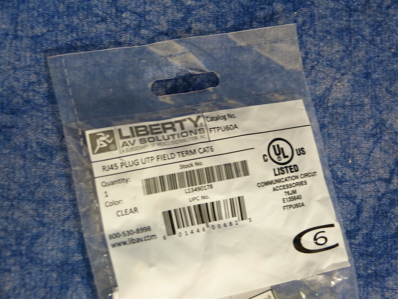 (Lot of 10) Liberty AV FTPU60A Cat6 Unshielded Field Term RJ45 ...