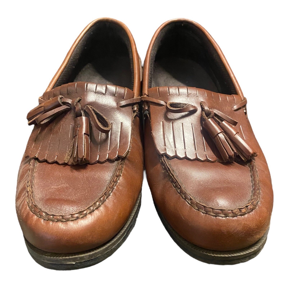 Hunters Bay Leather Collection 11 W Brown Slip On Dress Casual Mens Shoe Hunters Bay Leather Collection 11 W Brown Slip On Dress Casual Mens Shoe